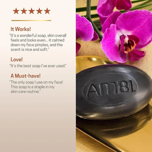 Black Soap Cleansing Bar Shea Butter + Vitamin E By Ambi